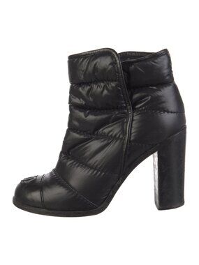 Chanel Puffer Interlocking CC Logo Boots